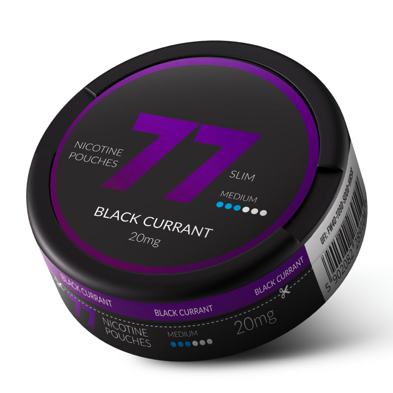 Black Currant Nicotine Pouches By 77 20MG