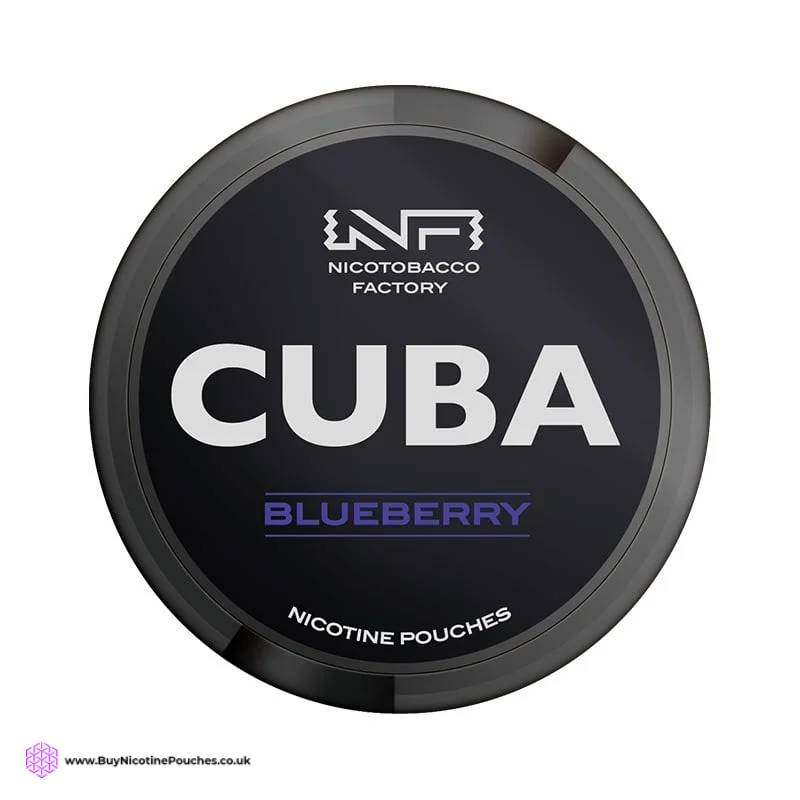 Blueberry Black Nicotine Pouches by Cuba