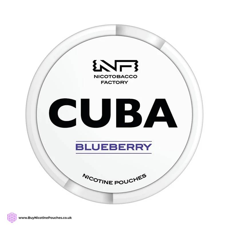 Blueberry White Nicotine Pouches by Cuba