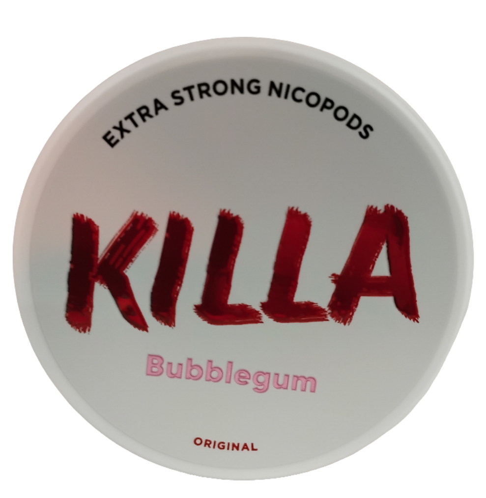 Killa Bubblegum Image Nicotine Pouch Background