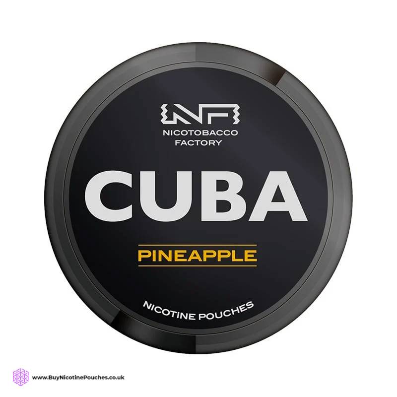 Pineapple Black Nicotine Pouches by Cuba