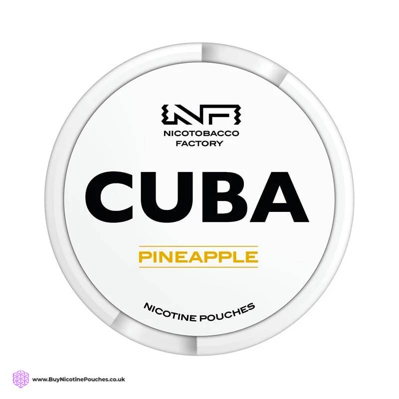 Pineapple White Nicotine Pouches by Cuba