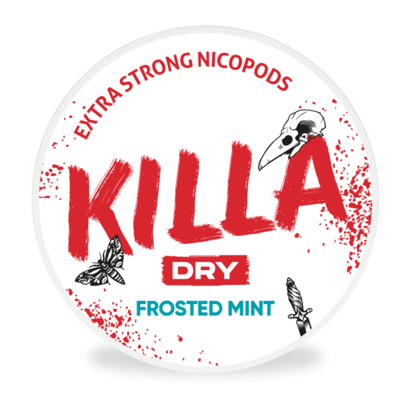 Dry Frosted Mint Nicotine Pouches By Killa 16MG