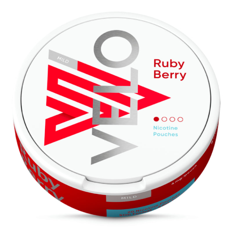 Ruby Berry Nicotine Pouches by Velo 4MG