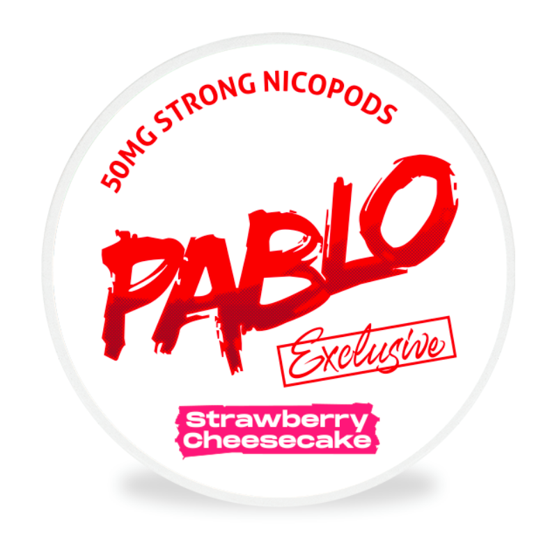 Strawberry Cheesecake Nicotine Pouches by Pablo 50MG